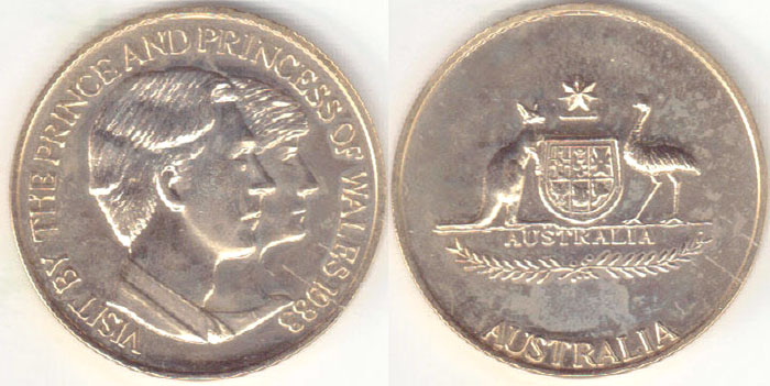 1983 Australia Royal Visit Medallion A002328